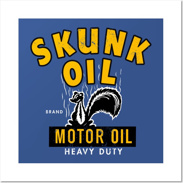 Vintage Skunk Oil Motor Oil Wall Art by StudioPM71